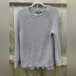 Ellen Tracy Taupe Crew Neck Sweater